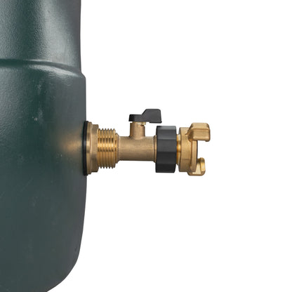 1" Brass Water Butt Set with Brass Tap, Geka Connector & Drill Bit