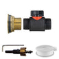 1’’ Brass Water Butt Fitting Set with 3/4" BSP In-Line Valve & Hole Saw Drill Bit