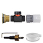 1" Brass Water Butt Fitting Set with In-Line Valve, WL Female Quick Connector & Drill Bit