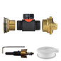 1" Brass Water Butt Set with In-Line Valve, Geka Connector and Hole Saw