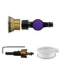 1" Water Butt Brass Fitting Set with 13mm Barbed Irrigation Valve & Hole Saw Cutter