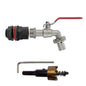 ¾" Water Butt Set with Lever Tap, Hose Barb & Drill Bit