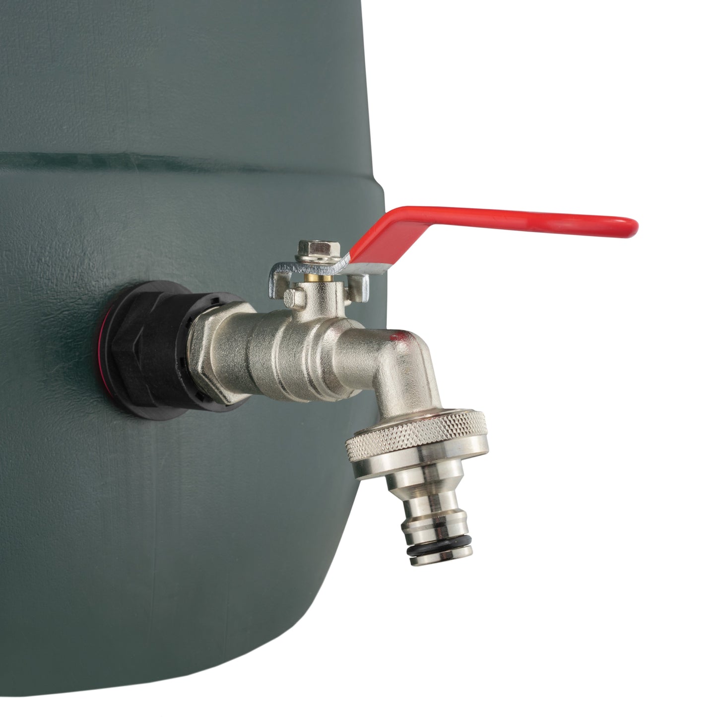 3/4" Water Butt Fitting Set with Quick-Connect Lever Tap & Drill Bit