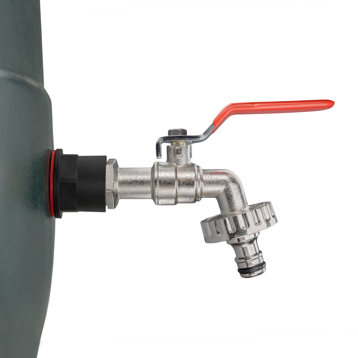 3/4" Water Butt Fitting Set with Quick-Connect Lever Tap & Drill Bit