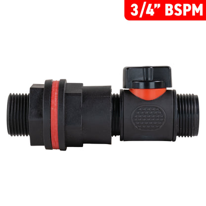 ¾" BSP In-Line Valve Water Butt Set ¾"