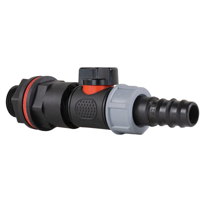 ¾" Water Butt Set with In-Line Valve and ¾" Barbed Outlet