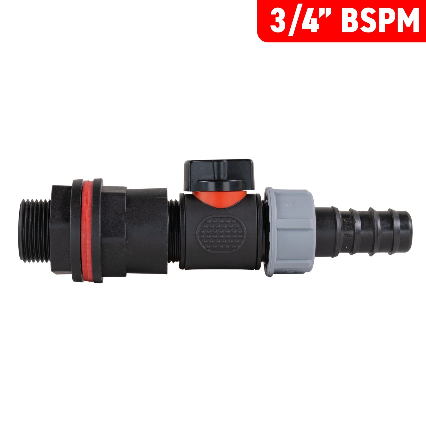 ¾" Water Butt Set with In-Line Valve and ¾" Barbed Outlet