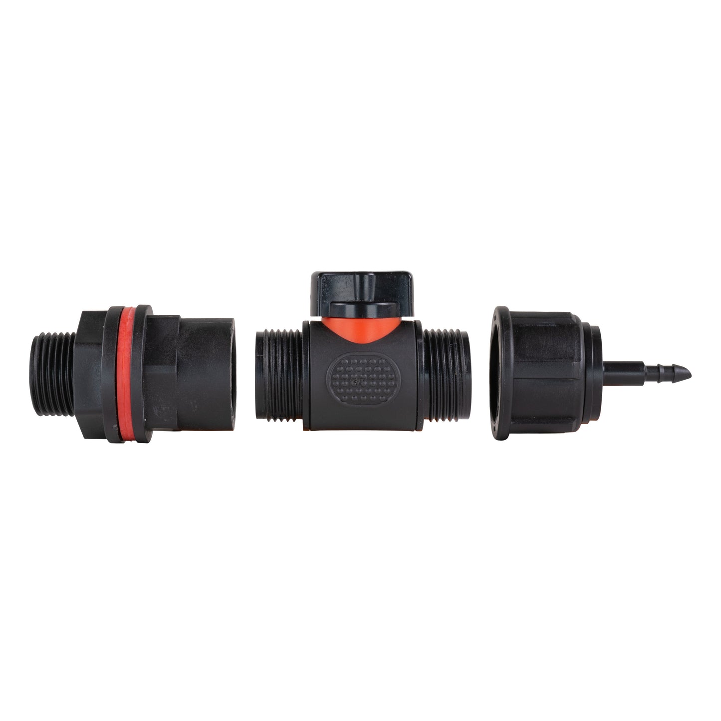 3/4" Water Butt Set with In-Line Valve, 4mm Micro Connector & Drill Bit