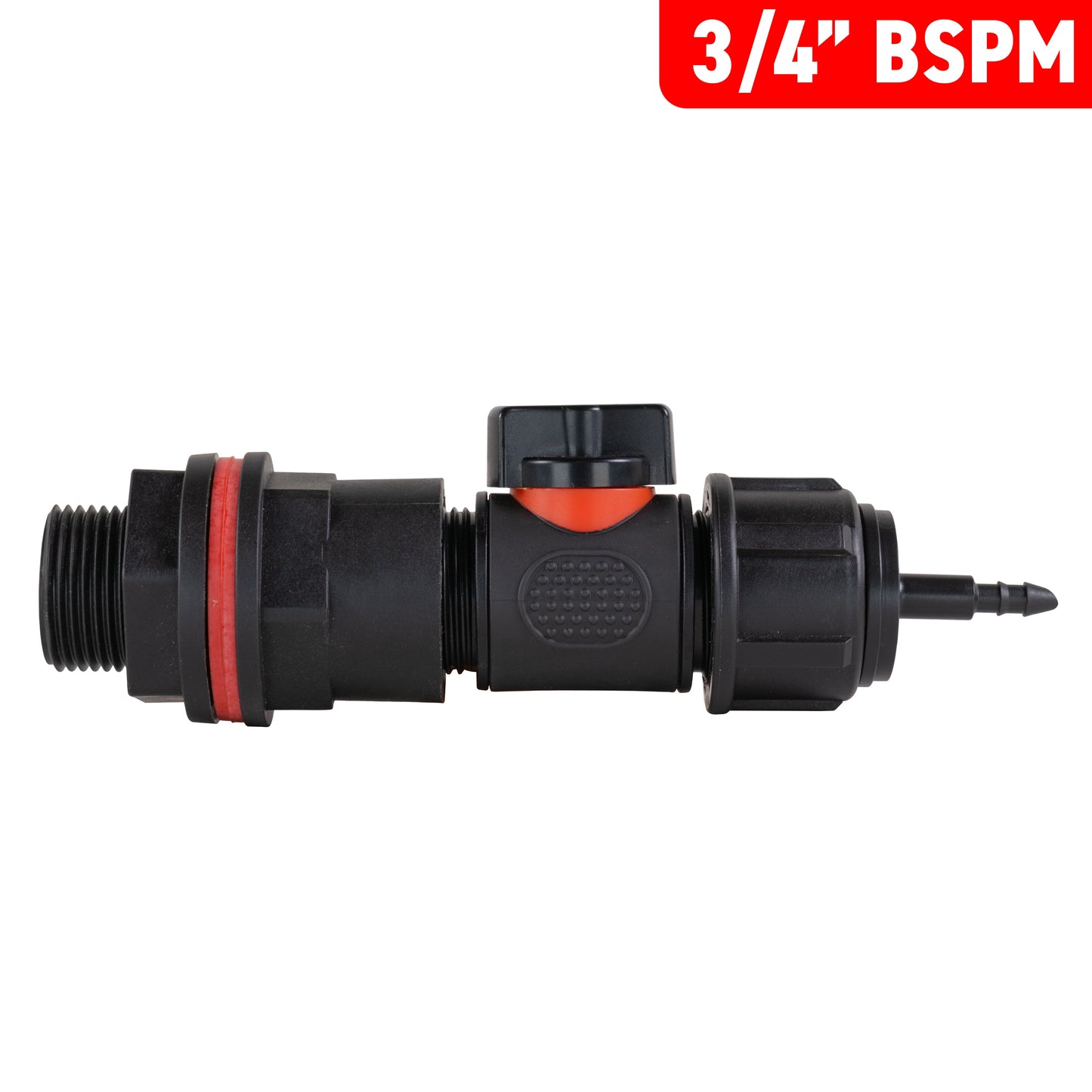 ¾" Water Butt Set with In-Line Valve and 4mm Micro Barbed Outlet
