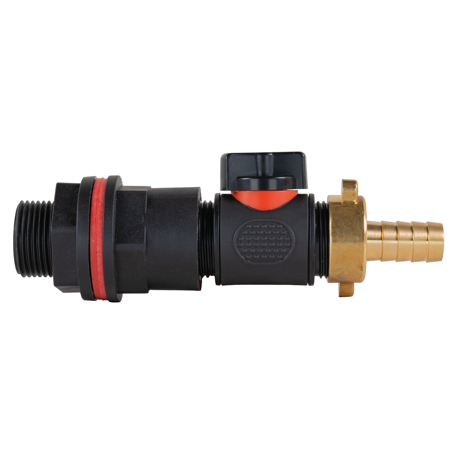 ¾" Water Butt Set with In-Line Valve and 13mm Brass Barbed Outlet