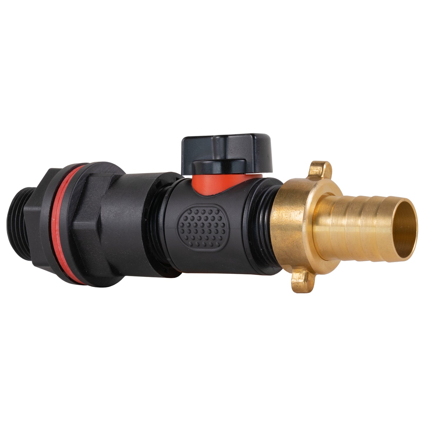 ¾" Water Butt Set with In-Line Valve and 19mm Brass Barbed Outlet