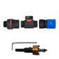 ¾” Water Butt Set with In-Line Shut-Off Valve, Blue Female Hose Connector and Drill Bit