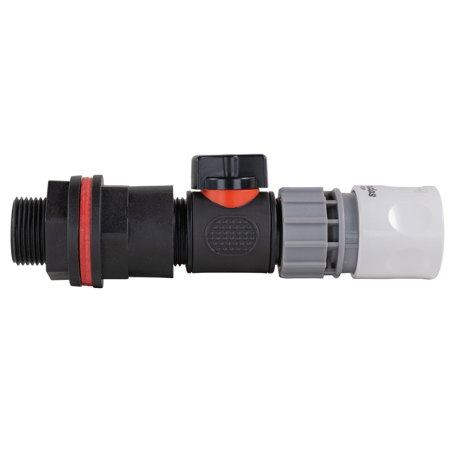 ¾” Water Butt Set with In-Line Shut-Off Valve, WL Female Hose Connector and Drill Bit