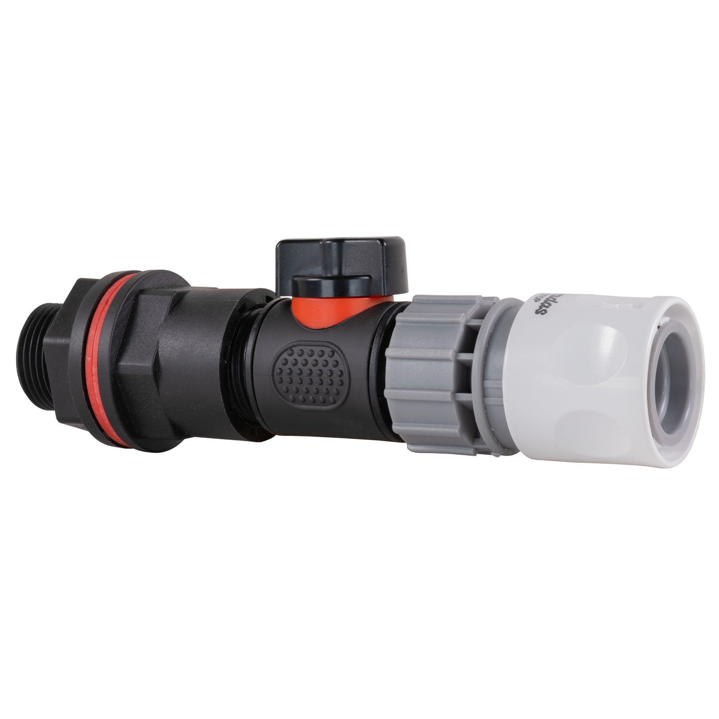 ¾” Water Butt Set with In-Line Shut-Off Valve, WL Female Hose Connector and Drill Bit