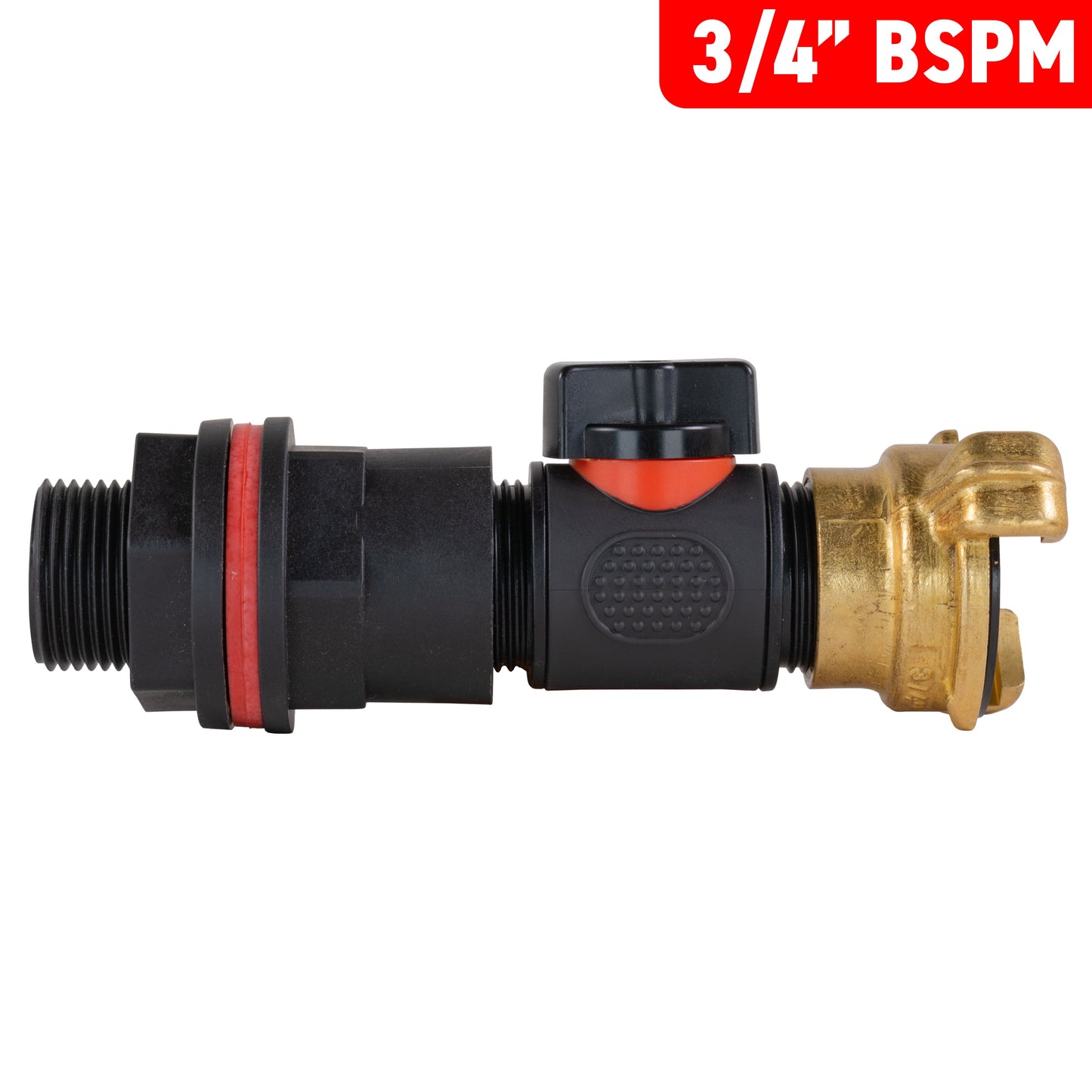 ¾" Water Butt Set with In-Line Valve and Geka Type Connector