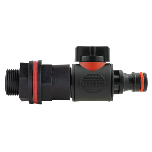 3/4" Water Butt Set with Inline Quick-Connect Tap