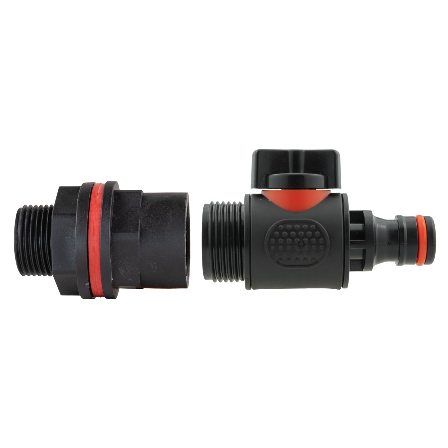 3/4" Water Butt Set with In-Line Valve and Quick Connect Fitting + Drill Bit