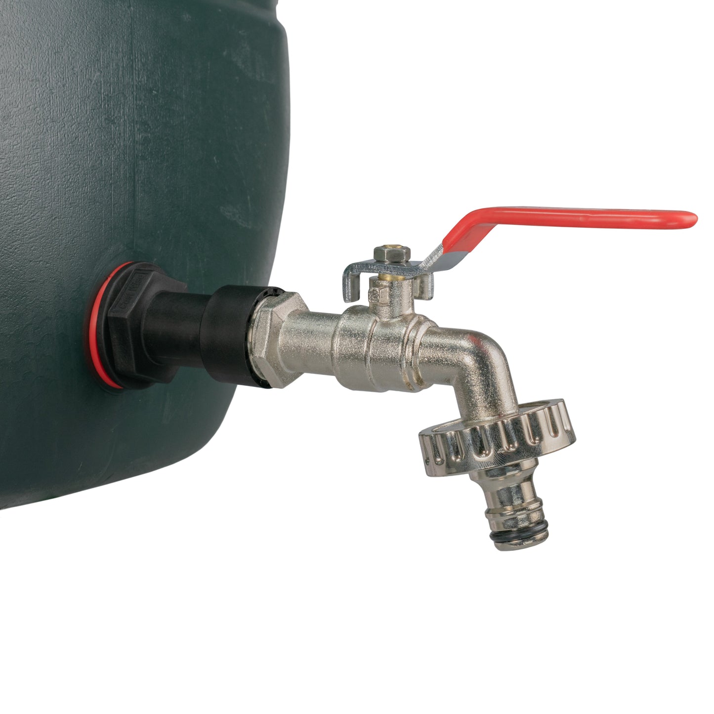 1/2’’ Water Butt Extension Set with Lever Tap and Snap-On Hose Connector + Drill Bit