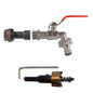 1/2’’ Water Butt Extension Set with Lever Tap and Snap-On Hose Connector + Drill Bit