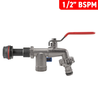 1/2’’ Water Butt Extension Set with Twin Outlet Tap & Drill Bit