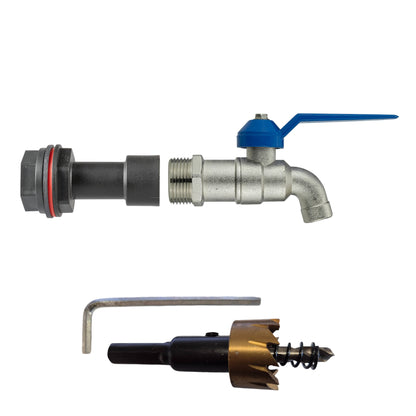 Rainwater Tank Extension Kit ½” – Includes Basic Lever Tap and Hole Cutter