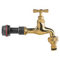 ½" Water Butt Extension Set with Polished Brass Tap and Quick-Connect Fitting