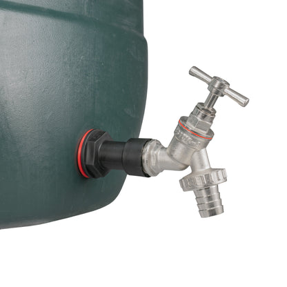 Nickel-Plated Barbed Tap ½" Water Butt Extension Set