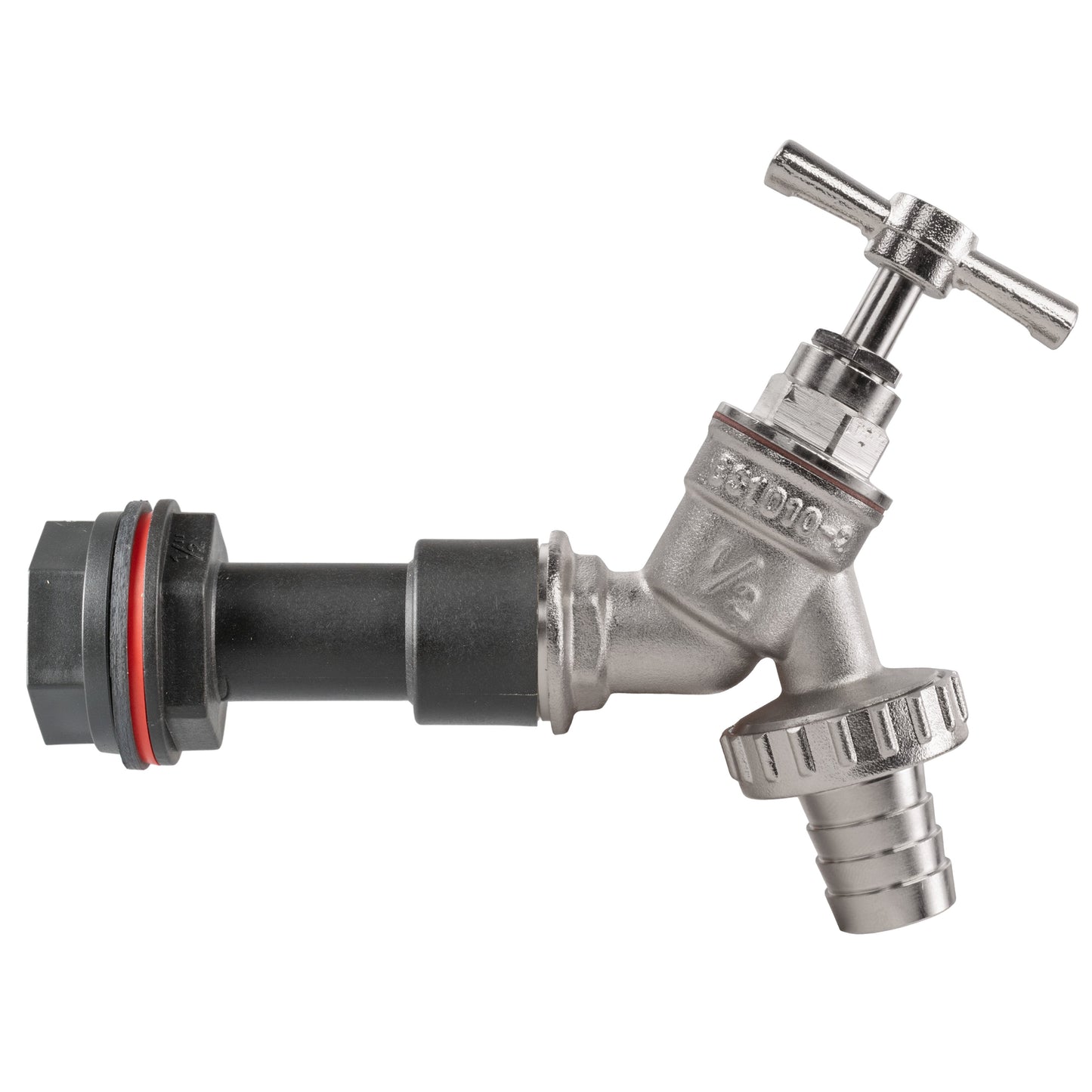 Nickel-Plated Barbed Tap ½" Water Butt Extension Set