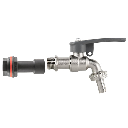 1/2″ Water Butt Extension Set with Side-Locking Lever Tap and Hose Connector