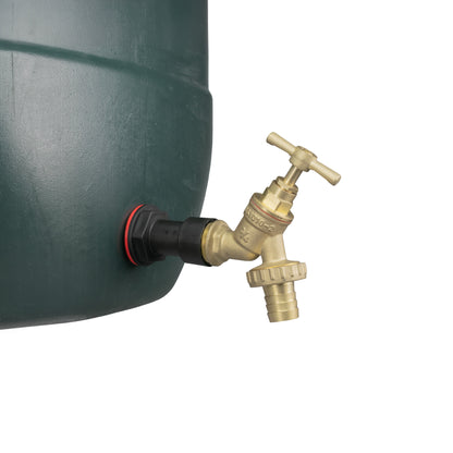 3/4’’ Water Butt Fitting Set with Brass Hose Tail Tap + Drill Bit