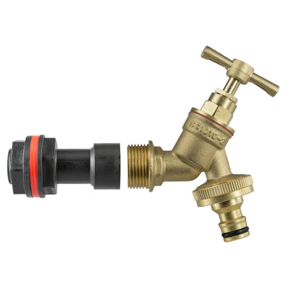 3/4’’ Water Butt Extension Set with Brass Tap & Quick Connector + Drill Bit