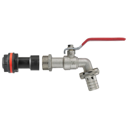 3/4’’ Water Butt Connector Set with Hose Barb Lever Tap & Hole Saw