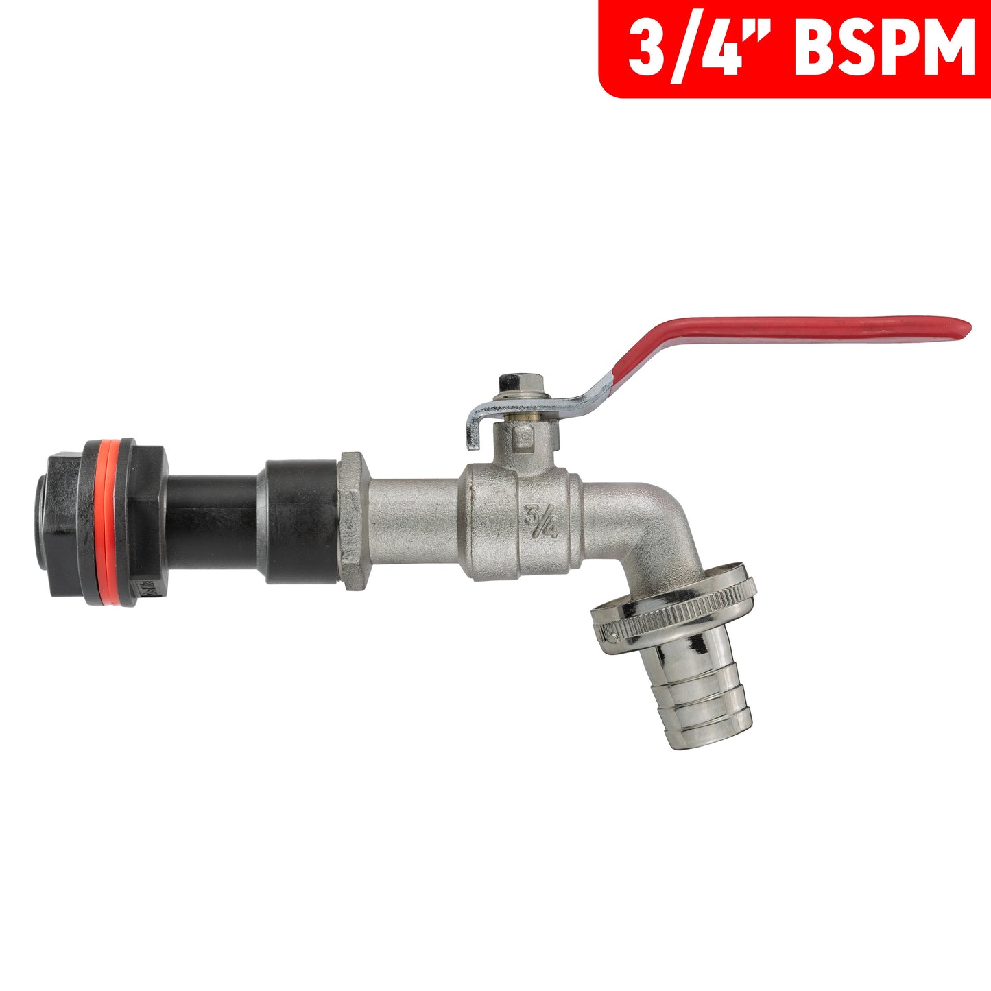 3/4’’ Water Butt Connector Set with Hose Barb Lever Tap & Hole Saw