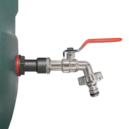 3/4’’ Water Butt Connector Set with Quick-Lock Lever Tap + Drill Bit