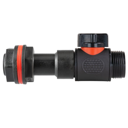 Complete 3/4" BSP Water Butt Fitting Set with Valve & Drill Bit
