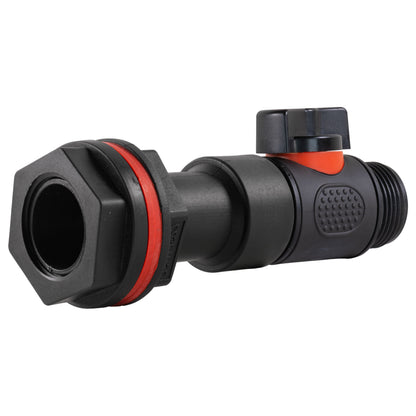 Complete 3/4" BSP Water Butt Fitting Set with Valve & Drill Bit