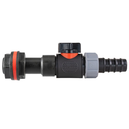 3/4" Water Butt Set with In-Line Tap, 20mm Barb Connector & Drill Bit