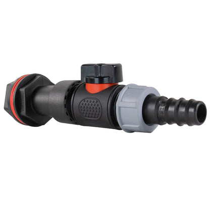 3/4" Water Butt Set with In-Line Tap, 20mm Barb Connector & Drill Bit