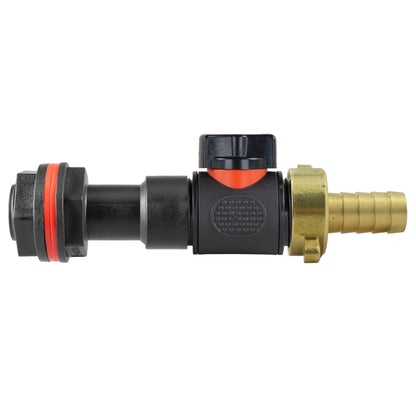 3/4" Water Butt Extension Set with In-Line Valve, 1/2’’ Brass Hose Tail & Drill Bit
