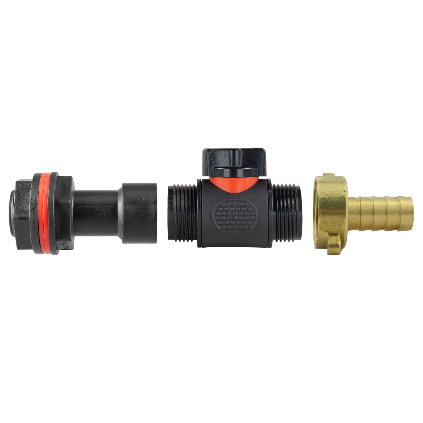 3/4" Water Butt Extension Set with In-Line Valve, 1/2’’ Brass Hose Tail & Drill Bit