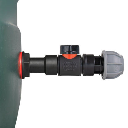 3/4’’ Water Butt Extension Set with In-Line Valve, 20mm MDPE Connector & Hole Saw