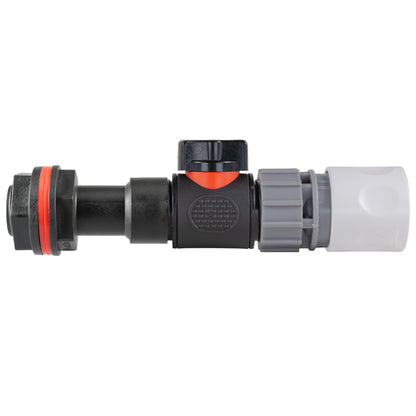 3/4" Water Butt Extension Set with In-Line Valve & WL Female Quick Connector + Hole Saw