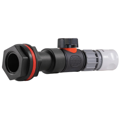 3/4" Water Butt Extension Set with In-Line Valve & WL Female Quick Connector + Hole Saw