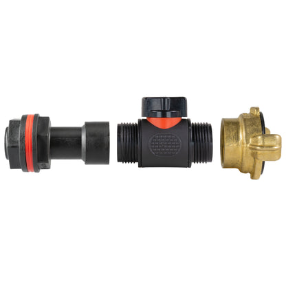 3/4’’ Water Butt Extension Set with In-Line Valve, Geka Connector and Hole Saw