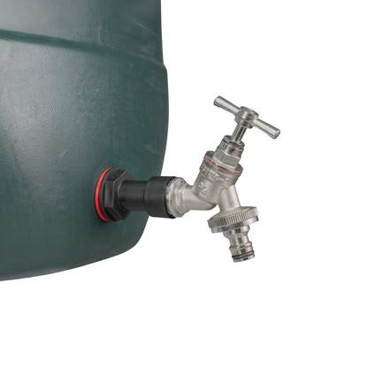 3/4" Water Butt Link Set with Nickel-Plated Quick Connect Tap & Hole Saw