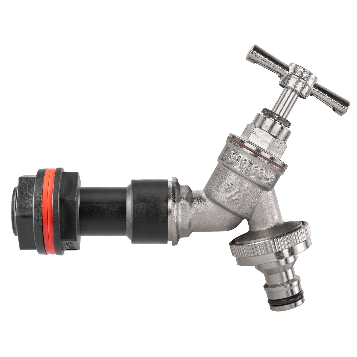 3/4" Water Butt Link Set with Nickel-Plated Quick Connect Tap & Hole Saw