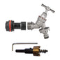 3/4" Water Butt Link Set with Nickel-Plated Quick Connect Tap & Hole Saw