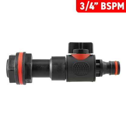 ¾” Water Butt Extension Set Including Quick-Connect Valve