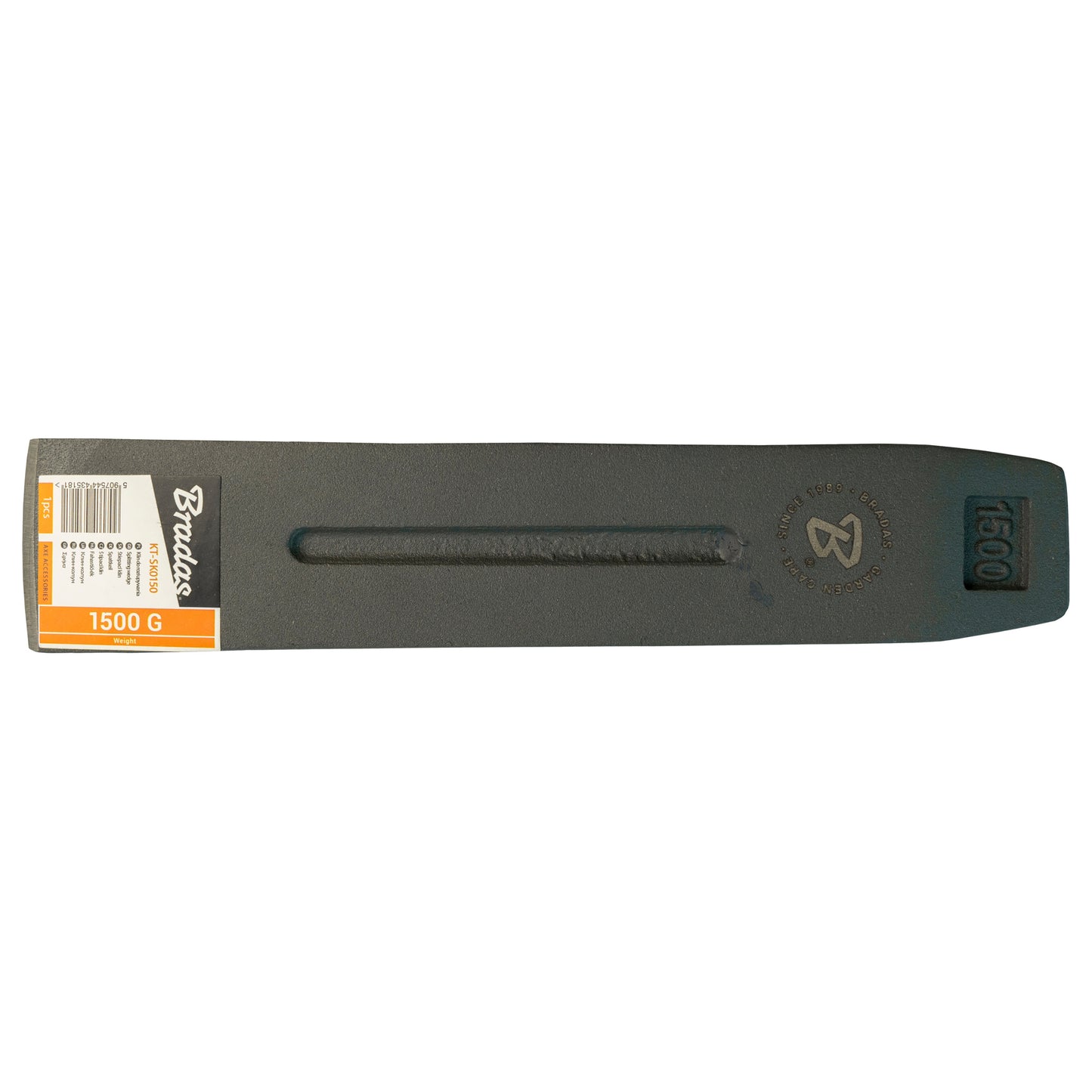 1.5kg Solid Steel Log Splitting Wedge – Heavy Duty