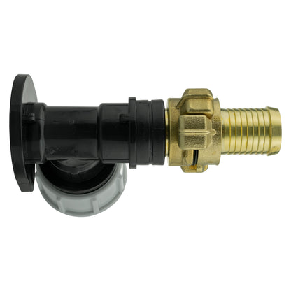 20mm MDPE Wall Flange Set with 25mm Barbed Geka Fittings